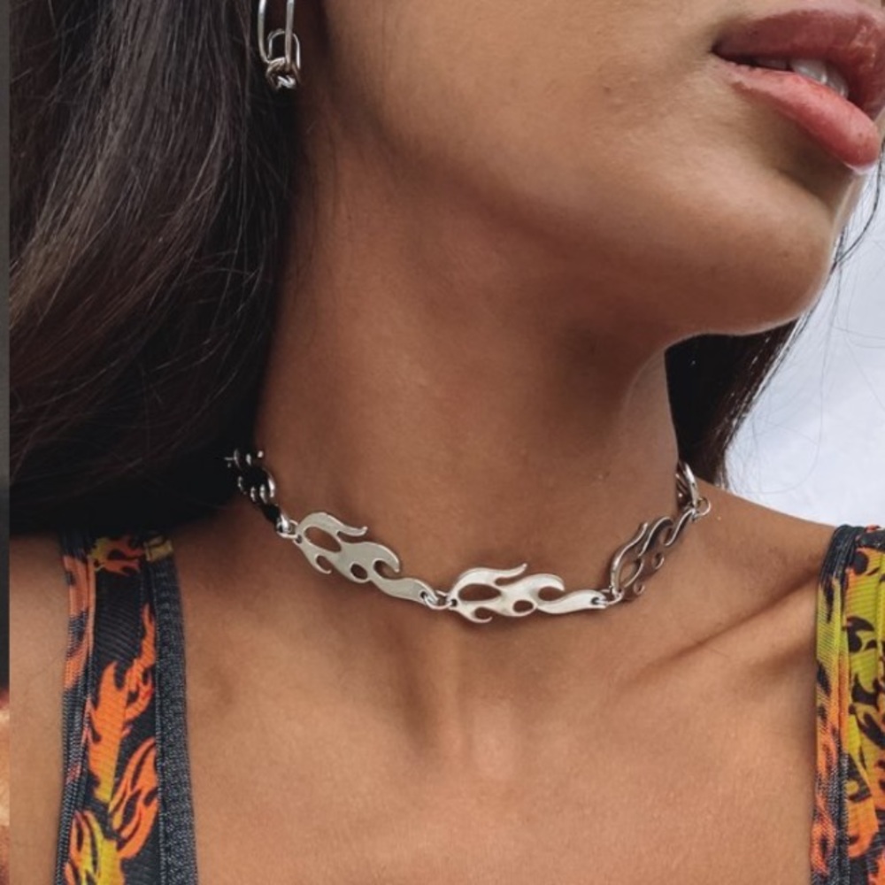 ✨SOLD❗️New Cheap Thrills Flame Festival Choker
